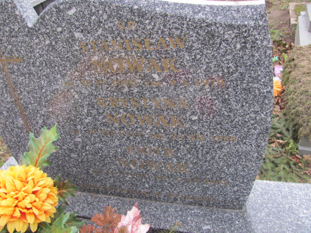 Piotr Nowak 1982 Nowe Brzesko - Grobonet - Wyszukiwarka osób pochowanych