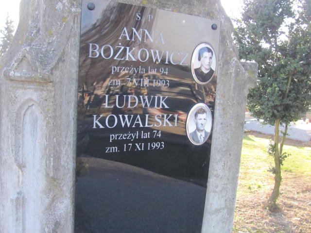 Anna Bożkowicz 1899 Nowe Brzesko - Grobonet - Wyszukiwarka osób pochowanych