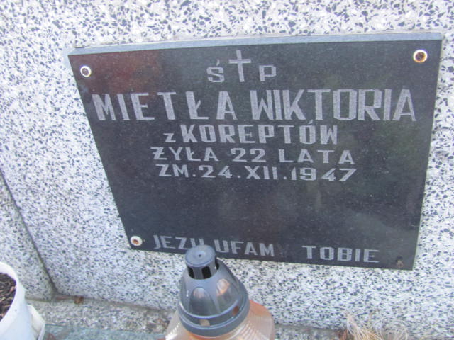 Wiktoria Mietła Nowe Brzesko - Grobonet - Wyszukiwarka osób pochowanych