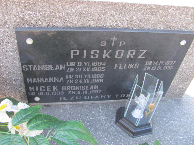 Marianna Piskorz 1906 Nowe Brzesko - Grobonet - Wyszukiwarka osób pochowanych