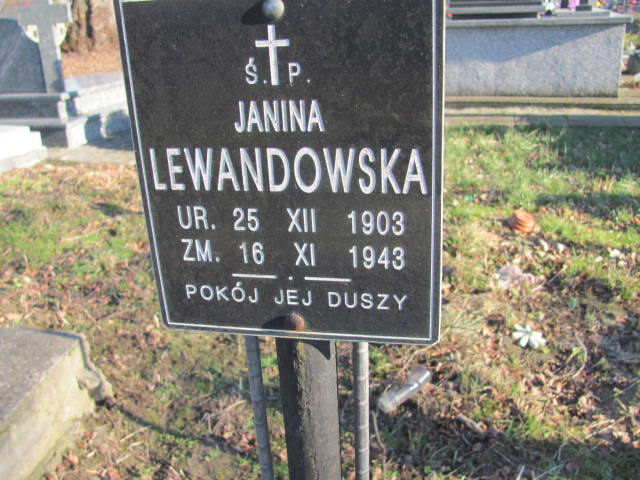 Janina Lewandowska 1903 Nowe Brzesko - Grobonet - Wyszukiwarka osób pochowanych