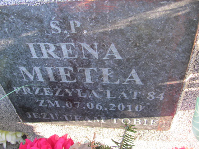 Czesław Mietła Nowe Brzesko - Grobonet - Wyszukiwarka osób pochowanych