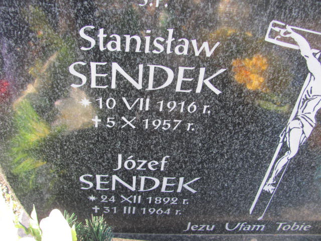 Józef Sendek 1892 Nowe Brzesko - Grobonet - Wyszukiwarka osób pochowanych