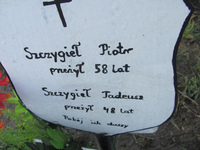 Tadeusz Szczygieł 1938 Nowe Brzesko - Grobonet - Wyszukiwarka osób pochowanych