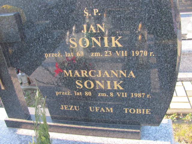 Marcjanna Sonik 1908 Nowe Brzesko - Grobonet - Wyszukiwarka osób pochowanych