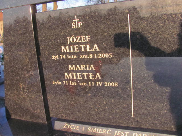 Józef Mietła Nowe Brzesko - Grobonet - Wyszukiwarka osób pochowanych